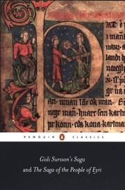 Cover of: Gisli Sursson's Saga and The Saga of the People of Eyri by Vesteinn Olason