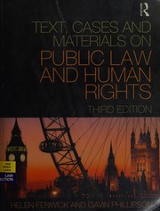 Cover of: Text, cases, and materials on public law and human rights