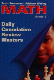Cover of: Math Grade 5 Daily Cumulative Review Masters
