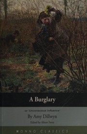 Cover of: Burglary - Or Unconscious Influence