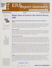 Cover of: Major uses of land in the United States, 2002