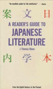 Cover of: A Reader's Guide to Japanese Literature by J. Thomas Rimer