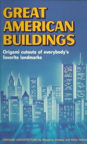 Cover of: Great American buildings: origami cutouts of everybody's favorite landmarks : origami architecture