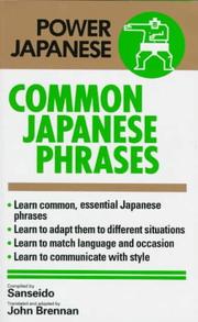 Cover of: Common Japanese Phrases (Power Japanese International Series)