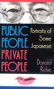 Cover of: Public People, Private People by Donald Richie
