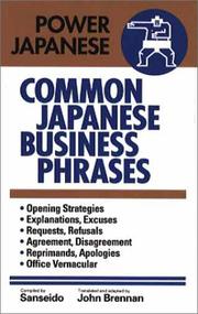 Cover of: Common Japanese Business Phrases (Power Japanese Series)