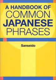 Cover of: A Handbook of Common Japanese Phrases