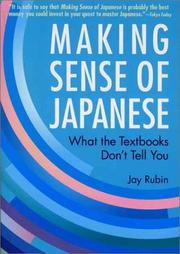 Cover of: Making Sense of Japanese by Jay Rubin