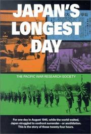 Cover of: Japan's Longest Day by The Pacific War Research Society