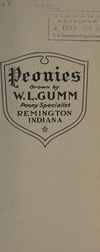Cover of: Peonies by W.L. Gumm (Firm)