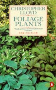 Cover of: Foliage Plants by Christopher Lloyd