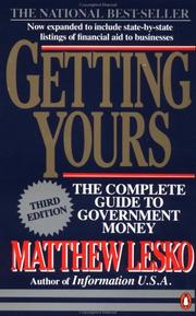 Cover of: Getting yours