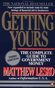 Cover of: Getting yours by Matthew Lesko