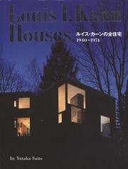 Cover of: Louis I. Kahn: Houses