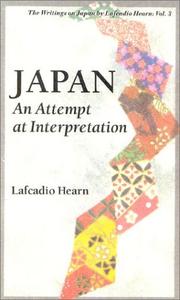 Cover of: Japan: An Attempt at Interpretation