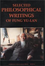 Cover of: Selected Philosophical Writings of Fung Yu-lan by Fung Yu-Lan