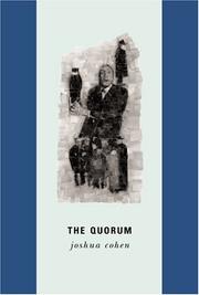 Cover of: The Quorum by Joshua Cohen - undifferentiated
