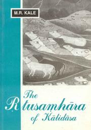 Cover of: The Rtusamhara of Kalidasa by Kālidāsa