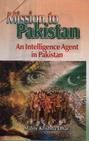 Cover of: Mission to Pakistan: an intelligence agent in Pakistan