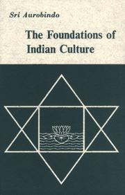 Cover of: Foundations of Indian Culture by Saashram