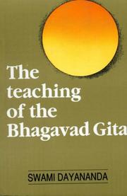 Cover of: The Teaching of the Bhagavad Gita by Dayananda Swami.
