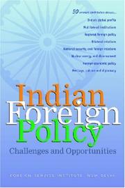 Cover of: Indian Foreign Policy: Challenges and Opportunities