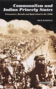 Cover of: Communalism and Indian princely states by Dick Kooiman