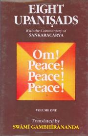 Cover of: Eight Upanishads, with the Commentary of Sankara, Vol. I by Swami Gambhirananda
