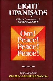 Cover of: Eight Upanishads, with the Commentary of Sankara, Vol. II by Swami Gambhirananda