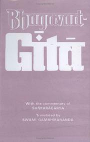 Cover of: Bhagavad-Gita by Swami Gambhirananda