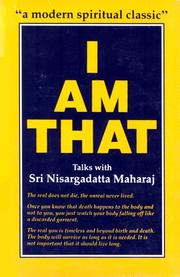 Cover of: I Am That: Talks with Sri Nisargadatta Maharaj