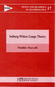 Cover of: Seiberg-Witten Gauge Theory