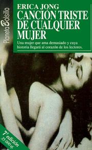 Cover of: Cancion Triste De Cualquier Mujer by Erica Jong