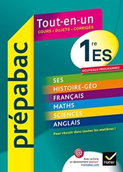 Cover of: Prépabac Tout-en-un 1re ES: Toutes les matières - Première ES