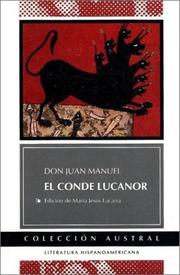 Cover of: El Conde Lucanor by Don Juan Manuel