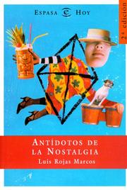 Cover of: Antídotos de la nostalgia