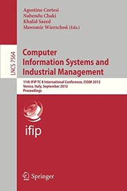 Computer Information Systems and Industrial Management by Khalid Saeed