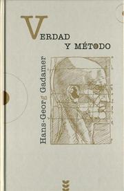 Cover of: Verdad Y Metodo I/ Truth And Method I by Hans-Georg Gadamer