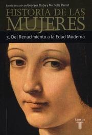 Cover of: Historia de Las Mujeres 3 - Renacimiento by Georges Duby, Michelle Perrot