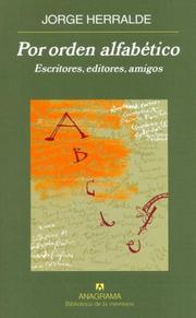 Cover of: Por Orden Alfabetico
