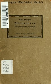 Cover of: Abenteurer by Knut Hamsun