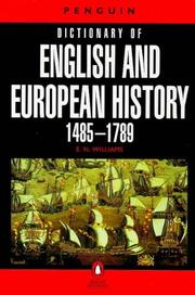 Cover of: The Penguin dictionary of English and European history, 1485-1789