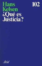 Cover of: Que Es Justicia?