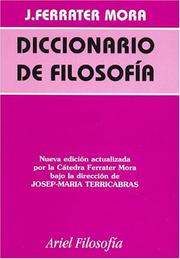 Cover of: Diccionario de Filosofia - 4 Tomos