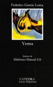 Cover of: Yerma by Federico García Lorca