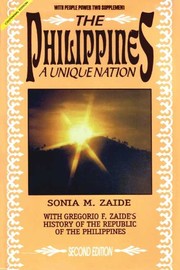 Cover of: The Philippines by Sonia M. Zaide, Dr. Gregorio F. Zaide's
