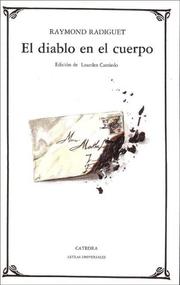Cover of: El Diablo En El Cuerpo by Raymond Radiguet