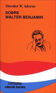 Cover of: Sobre Walter Benjamin (Teorema Serie Menor)