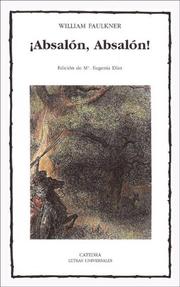 Cover of: ¡Absalón, Absalón! by William Faulkner