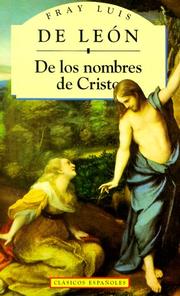 Cover of: de los Nombres de Cristo (Clasicos Espanoles)